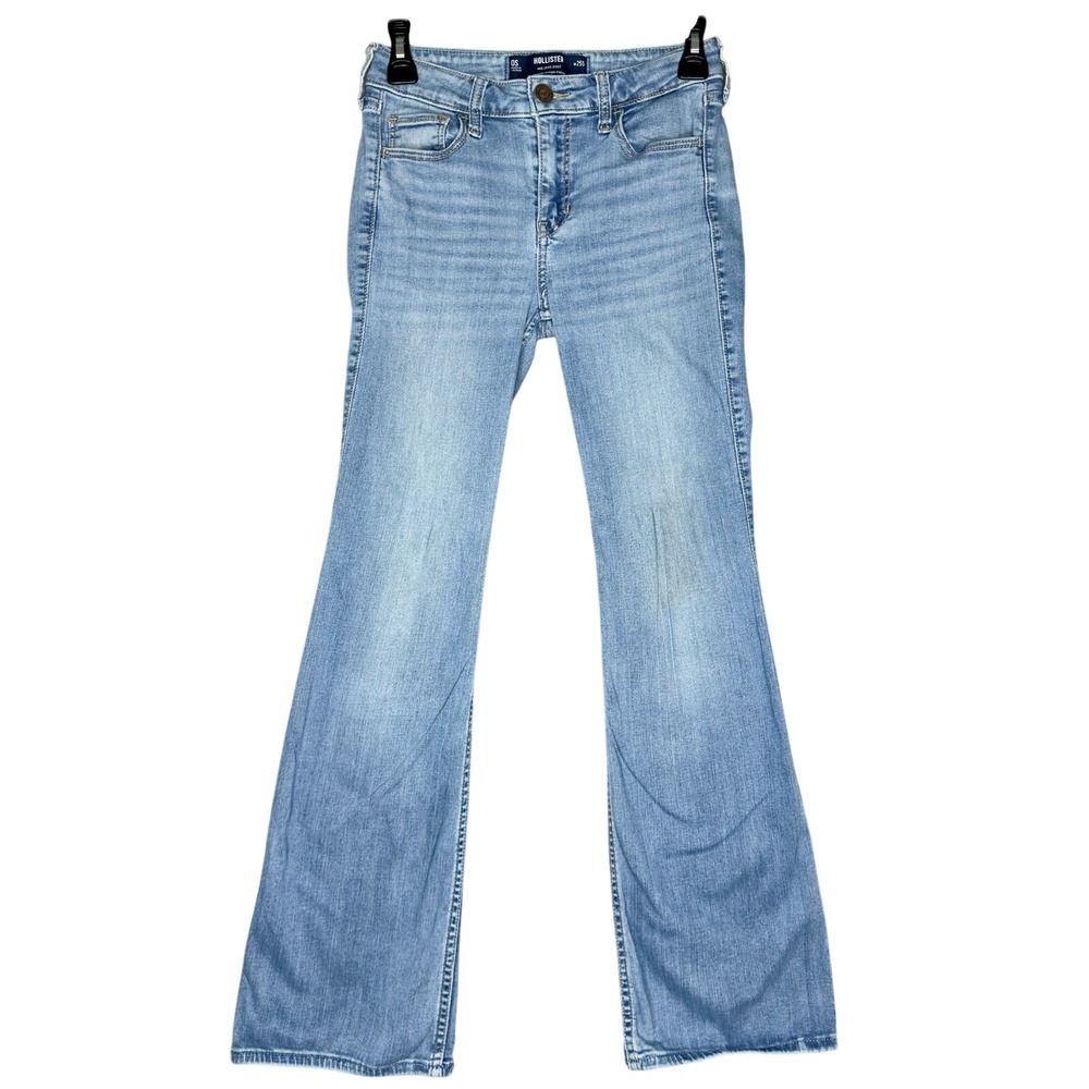 Hollister Mid-Rise Bootcut Jeans Advanced Stretch Light Wash 25S 0S
